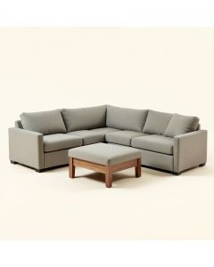 Daia 116 '' Wide Reversible Modular Corner Sectional With Ottoman (synthetic illustration; no displayed measurements)