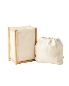 Sage Arc Laundry Sorting Station With Plain Removable Bags - Ivory (synthetic illustration; no displayed measurements)