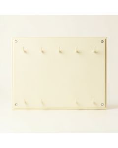 Clay Bridge Empty Wall-Mounted Tool Organizer Panel - Cream (synthetic illustration; no displayed measurements)