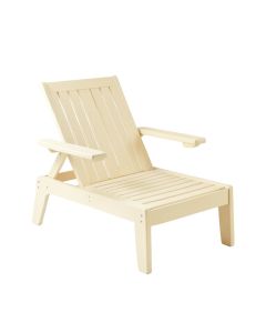 Field Bend Outdoor Lounge Chair - Cream (synthetic illustration; no displayed measurements)