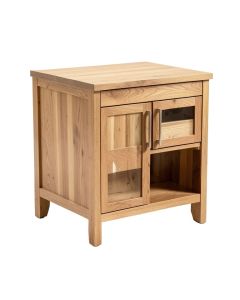Allemans Kitchen Cart With Solid + Manufactured Wood