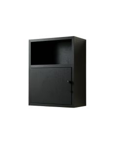 Dawn Crossing Wall-Mounted Entry Cabinet - Black (synthetic illustration; no displayed measurements)