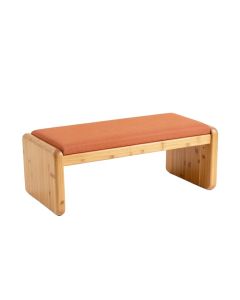 Slate Crossing Indoor Bench - Terracotta (synthetic illustration; no displayed measurements)