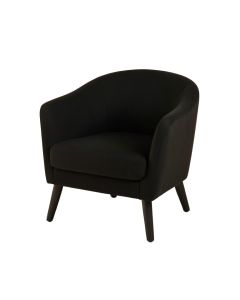 Birch Bend Upholstered Armchair - Black