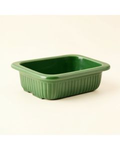 Heath Canyon Empty Railing Planter With Integral Brackets - Green (synthetic illustration; no displayed measurements)