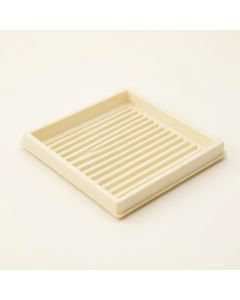Cedar Field Empty Under-Desk Cable Tray - Ivory (synthetic illustration; no displayed measurements)