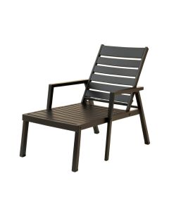 Holly Brook Outdoor Lounge Chair - Black