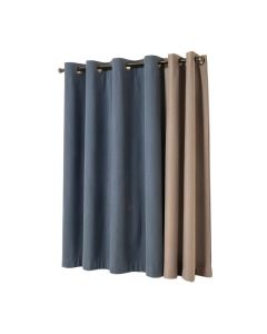 Aleksander Solid Color Semi-Sheer Grommet Curtain Panels