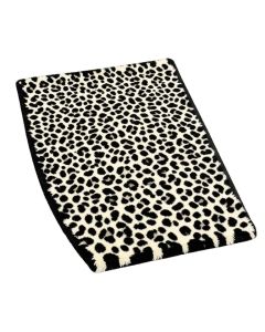 Zambiana Animal Print Tufted Black/Ivory Area Rug (synthetic illustration; no displayed measurements)