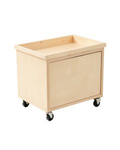 Field Bluff Empty Rolling Workshop Cart - Beige (synthetic illustration; no displayed measurements)