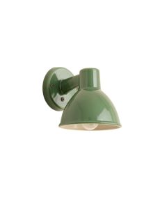 Maple Bend Wall Sconce Mounted On A Plain Wall - Green
