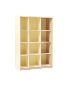 Summit Arc Freestanding Bookcase - Cream (synthetic illustration; no displayed measurements)