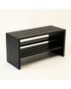 Dune Bridge Shoe Storage Bench - Black (synthetic illustration; no displayed measurements)