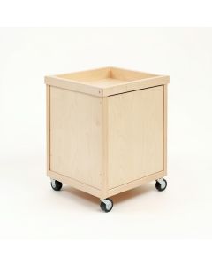 Slate Bluff Empty Rolling Workshop Cart - Beige (synthetic illustration; no displayed measurements)