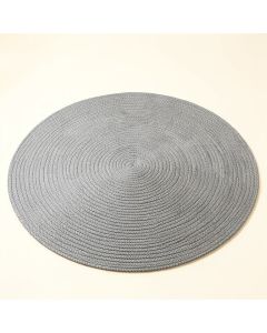 Ash Bluff Round Area Rug - Gray (synthetic illustration; no displayed measurements)