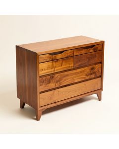Chevell 70 '' 3 Drawer Acacia Wood Sideboard (synthetic illustration; no displayed measurements)