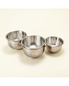 Denmark Stainless Steel Colander Set (synthetic illustration; no displayed measurements)