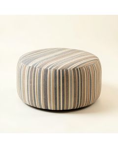 Overstreet 18 '' Round Striped Pouf Ottoman (synthetic illustration; no displayed measurements)