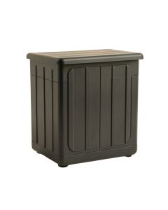Dawn Canyon Narrow Outdoor Storage Bench - Black (synthetic illustration; no displayed measurements)