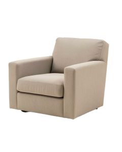 Island Fusion 36 '' Wide Swivel Down Cushion Armchair (synthetic illustration; no displayed measurements)