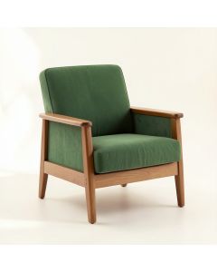 Sage Bend Upholstered Armchair - Green (synthetic illustration; no displayed measurements)