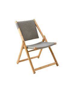Laurel Bridge Folding Outdoor Chair - Gray