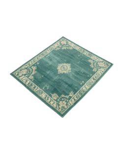 Teal/Ivory Indoor / Outdoor Area Rug
