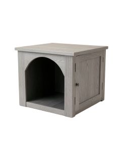 Brook Bend Empty Furniture-Style Litter Enclosure - Gray (synthetic illustration; no displayed measurements)