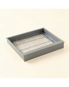 Brook Brook Empty Under-Desk Cable Tray - Gray (synthetic illustration; no displayed measurements)