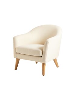 Spruce Bluff Upholstered Armchair - Cream (synthetic illustration; no displayed measurements)