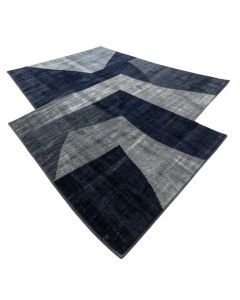 Tomas Chevron Rug To Tomas Chevron Dark Blue/Gray Rug Indoor / Outdoor Area Rug