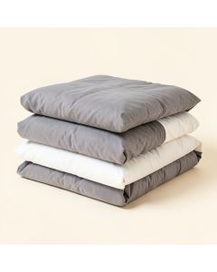Simply Clean Pleated Duvet Cover Set (synthetic illustration; no displayed measurements)
