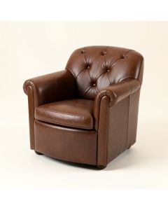 Santa Barbara 32 '' Wide Tufted Barrel Chair (synthetic illustration; no displayed measurements)