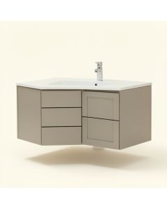 Berteau 16 '' Wall-Mounted Single Bathroom Vanity Set (synthetic illustration; no displayed measurements)