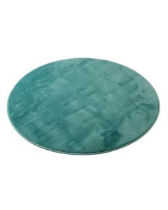 Round Emzley Teal Indoor / Outdoor Area Rug
