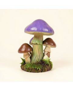 Fairy Dust Twins Mushroom Garden Statue (synthetic illustration; no displayed measurements)