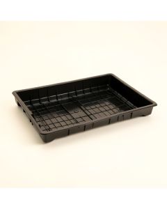Juniper Branch Empty Under-Desk Cable Tray - Black (synthetic illustration; no displayed measurements)