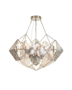 Ilkest 6 - Light Unique / Statement Geometric Chandelier (synthetic illustration; no displayed measurements)