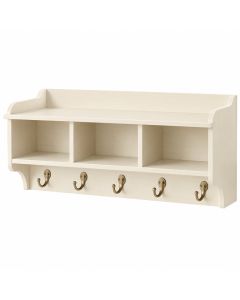 Holly Dale Wall-Mounted Entryway Organizer Shelf - Cream