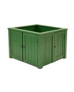Juniper Edge Empty Furniture-Style Litter Enclosure - Green (synthetic illustration; no displayed measurements)