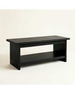Alder Branch Indoor Bench - Black (synthetic illustration; no displayed measurements)