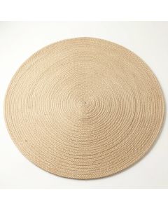 Vale Bridge Round Area Rug - Beige (synthetic illustration; no displayed measurements)