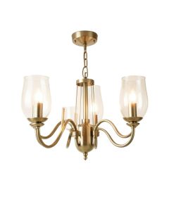 Neva 4 - Light Candle Style Drum Chandelier With Accents