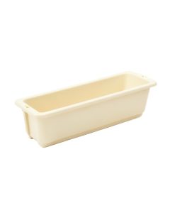 Cedar Branch Empty Railing Planter With Integral Brackets - Cream (synthetic illustration; no displayed measurements)