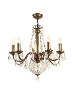 Karsyn 6 - Light Unique / Statement Tiered Chandelier With Crystal Accents (synthetic illustration; no displayed measurements)
