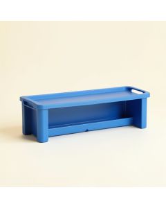 Olive Bend Narrow Outdoor Storage Bench - Blue (synthetic illustration; no displayed measurements)