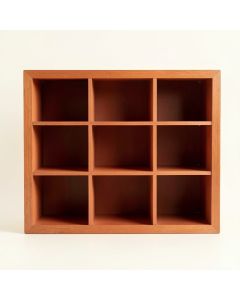 Hazel Bluff Empty Mug-Storage Cabinet Insert - Terracotta (synthetic illustration; no displayed measurements)