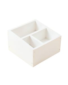 Juniper Bridge Empty Coffee-Station Organizer - White