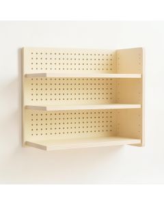 Willow Canyon Empty Wall-Mounted Tool Organizer Panel - Cream (synthetic illustration; no displayed measurements)