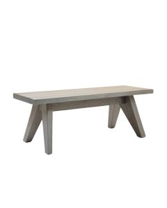 Oak Bend Indoor Bench - Gray (synthetic illustration; no displayed measurements)